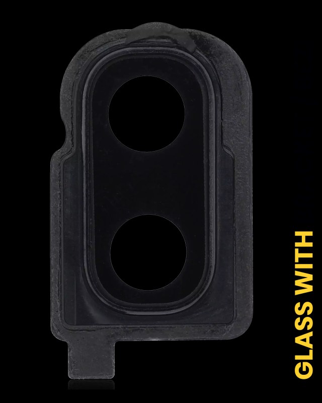 Lente fotocamera posteriore con staffa / Cornice per Samsung Galaxy Z Flip 4G (F700) / Z Flip 5G (F707) (Mirror Nero)