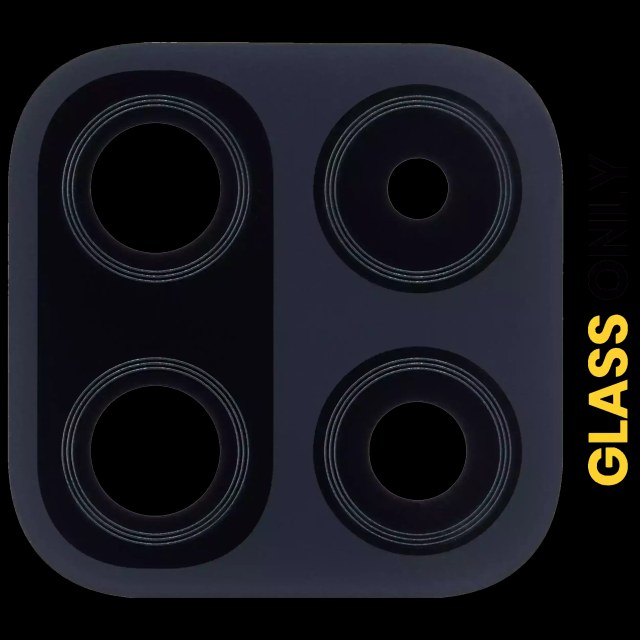Lente fotocamera posteriore (solo vetro) con adesivo per Samsung Galaxy F42 5G (E426 / 2021) (Matte Nero)