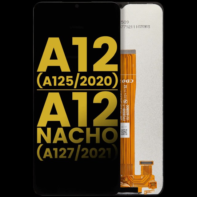 Display LCD completo senza Frame per Samsung Galaxy A12 (A125 / 2020) / A12 Nacho (A127 / 2021) (Refurbished) (tutti i colori)