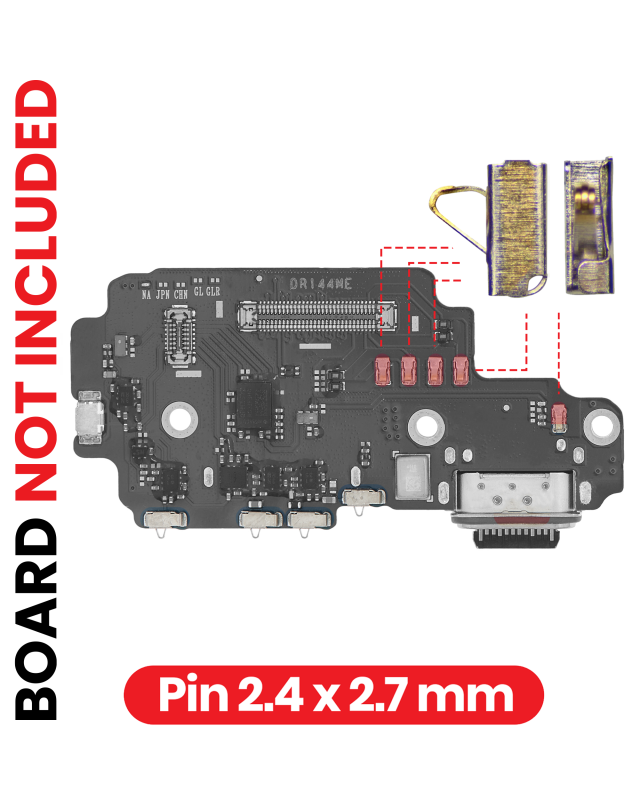 PCB Scheda Contact Pins per All Samsung Models (Width: 2.4mm / Length: 2.7mm) (100 pezzi)
