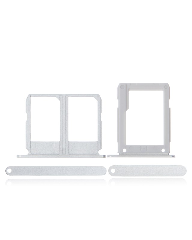 Carrellino doppia SIM per Samsung Galaxy A9 Pro (A910 / 2016) (Bianco) (2 set pezzi)