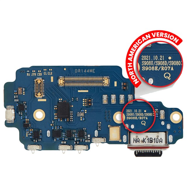 Connettore di ricarica Scheda con Sim Card Reader per Samsung Galaxy S22 Ultra 5G (US Version) (Premium)