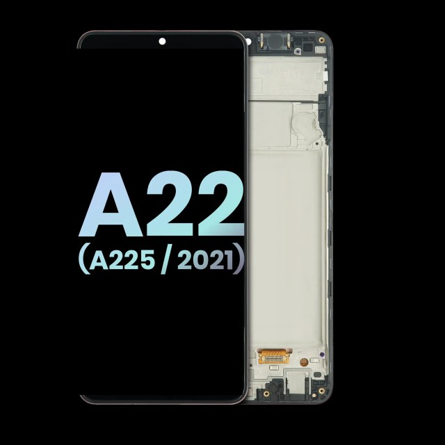 Display OLED completo con Frame per Samsung Galaxy A22 4G (A225 / 2021) (Service Pack) (tutti i colori)