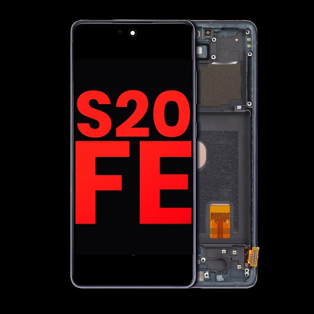 Display OLED completo con Frame per Samsung Galaxy S20 FE 4G / 5G (Cloud Navy)