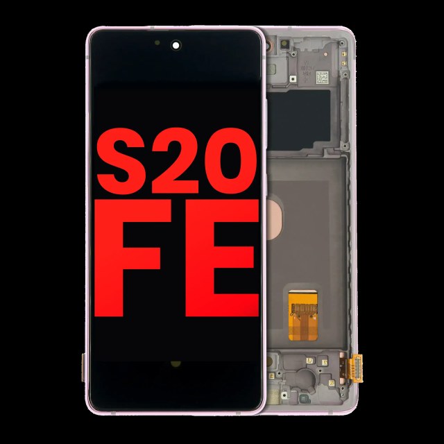 Display OLED completo con Frame per Samsung Galaxy S20 FE 4G / 5G (Cloud Lavanda)