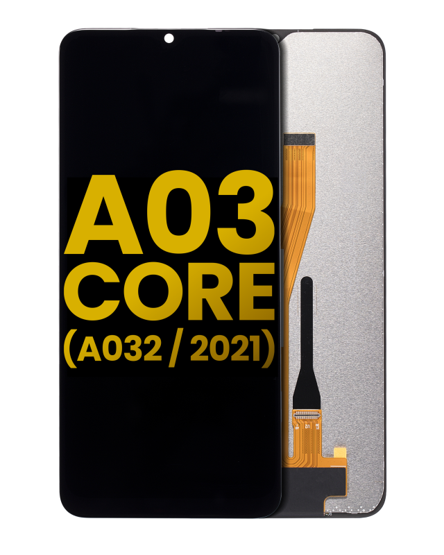 Display LCD completo senza Frame per Samsung Galaxy A03 Core (A032 / 2021) (Refurbished) (Nero)