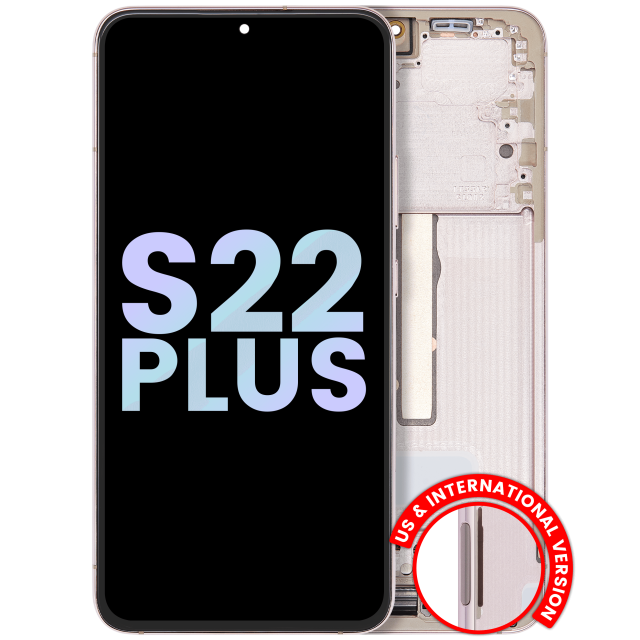 Display OLED completo con Frame per Samsung Galaxy S22 Plus 5G (Service Pack) (Rosa Oro)