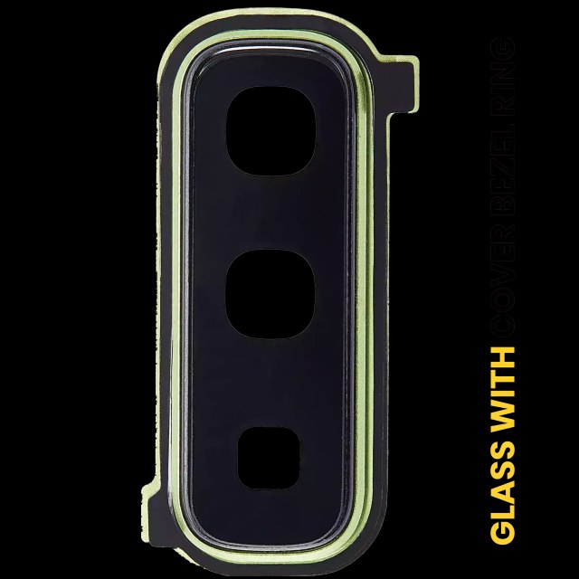 Lente fotocamera posteriore con Cover Cornice Ring per Samsung Galaxy Fold 4G (F900) / Fold 5G (F907) (Martian Verde)