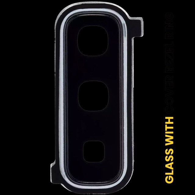 Lente fotocamera posteriore con Cover Cornice Ring per Samsung Galaxy Fold 4G (F900) / Fold 5G (F907) (Space Argento)