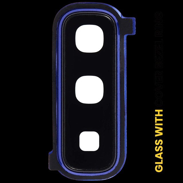 Lente fotocamera posteriore con Cover Cornice Ring per Samsung Galaxy Fold 4G (F900) / Fold 5G (F907) (Astro Blu)