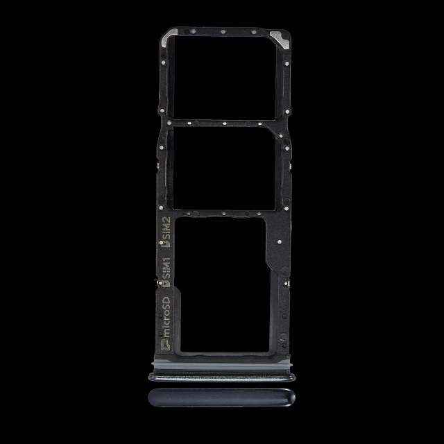 Carrellino doppia SIM per Samsung Galaxy A9 (A920 / 2018) (Caviar Nero)