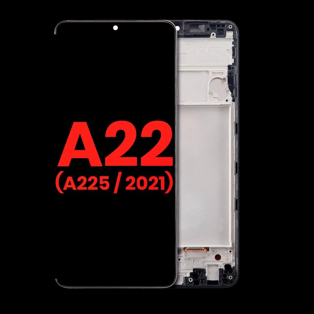 Display OLED completo con Frame per Samsung Galaxy A22 4G (A225 / 2021) (tutti i colori)