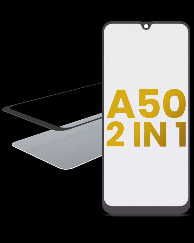 2 in 1 Vetro frontale con OCA preinstallato per Samsung Galaxy A50 (A505 / 2019)