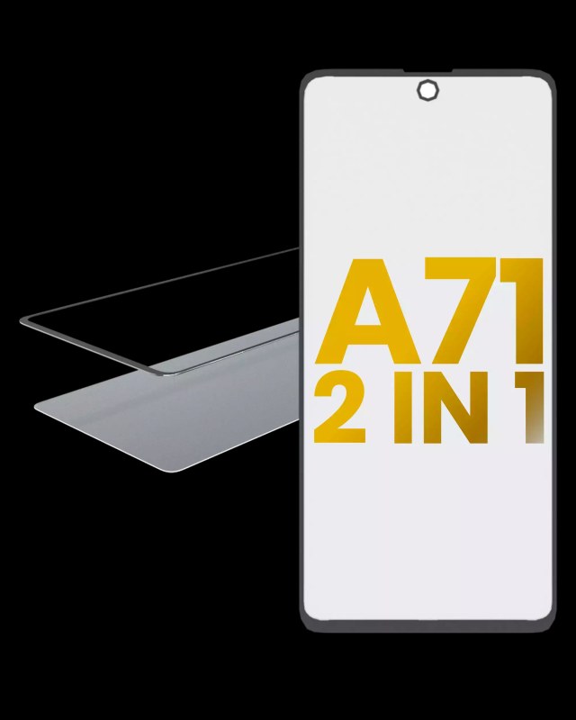 2 IN 1 Vetro frontale con OCA preinstallato per Samsung Galaxy A71 (A715 / 2020)