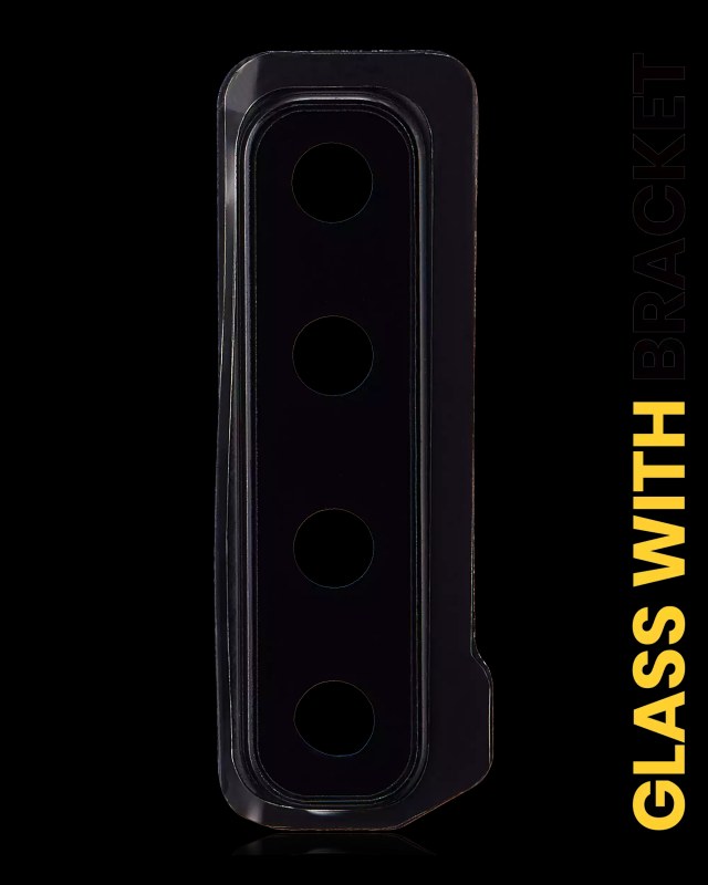 Lente fotocamera posteriore con staffa per Samsung Galaxy A9 (A920 / 2018) (Caviar Nero)