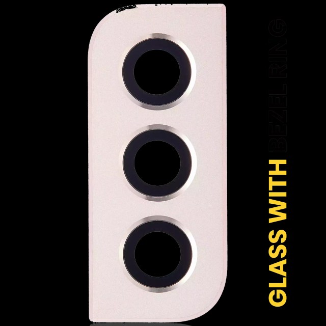 Lente fotocamera posteriore con Cornice Ring per Samsung Galaxy S22 / S22 Plus (Rosa Oro)