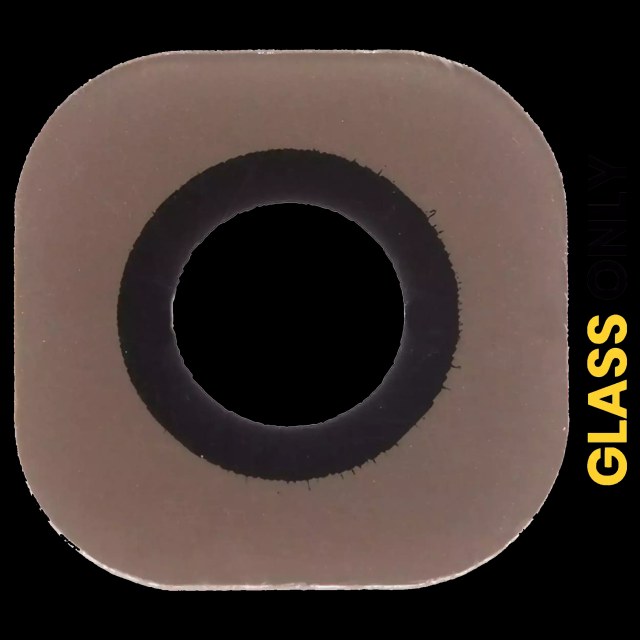 Lente fotocamera posteriore (solo vetro) con adesivo per Samsung Galaxy S6 / S6 Edge (Oro)