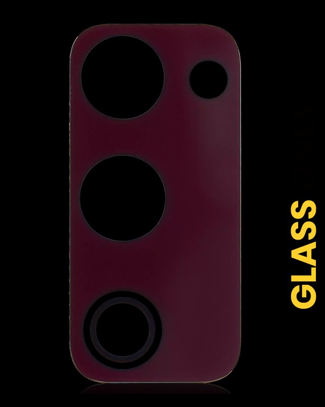 Lente fotocamera posteriore (solo vetro) con adesivo per Samsung Galaxy S20 FE 4G / 5G (Cloud Rosso)