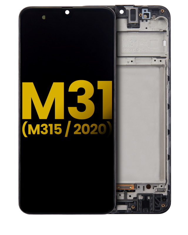 Display OLED completo con Frame per Samsung Galaxy M31 (M315 / 2020) (Refurbished) (tutti i colori)