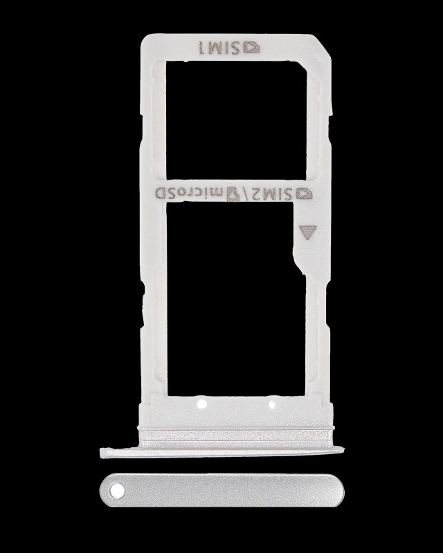 Carrellino doppia SIM per Samsung Galaxy S7 Edge (Bianco)