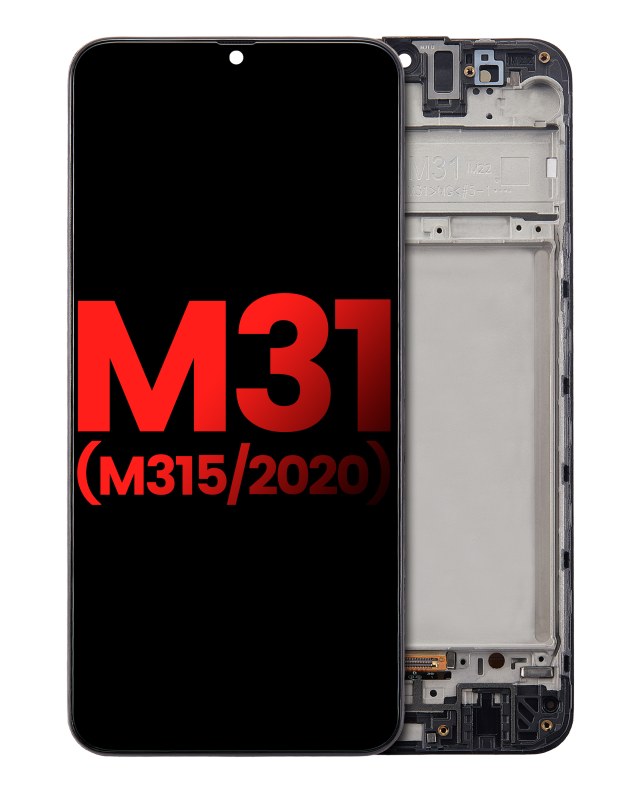 Display OLED completo con Frame per Samsung Galaxy M31 (M315 / 2020) (tutti i colori)