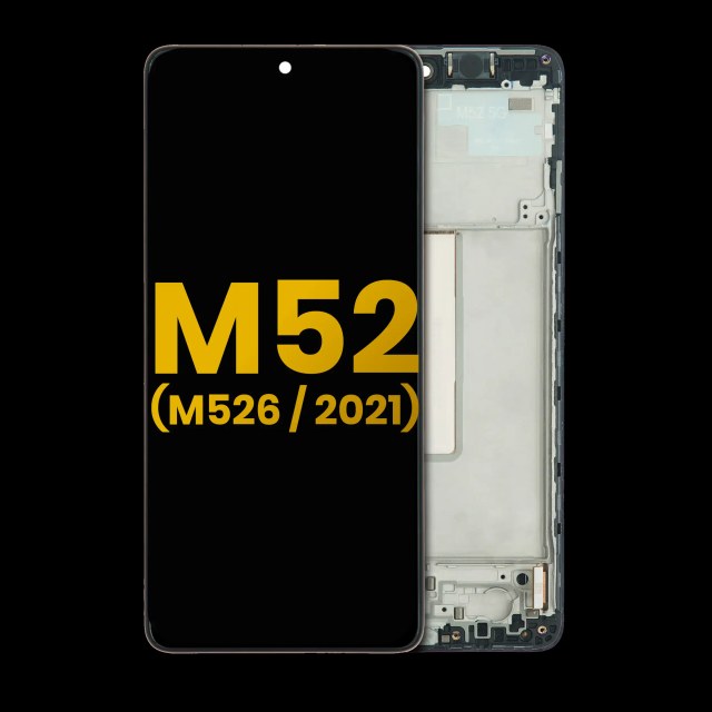 Display OLED completo con Frame per Samsung Galaxy M52 5G (M526 / 2021) (Refurbished) (tutti i colori)