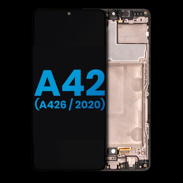 Display LCD completo con Frame (senza Finger Print Sensore) per Samsung Galaxy A42 5G (A426 / 2020) (tutti i colori)
