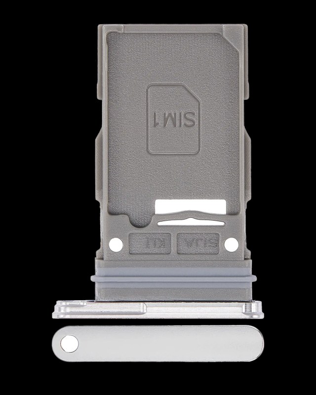 Carrellino SIM singola per Samsung Galaxy S22 5G / S22 Plus 5G (Bianco)