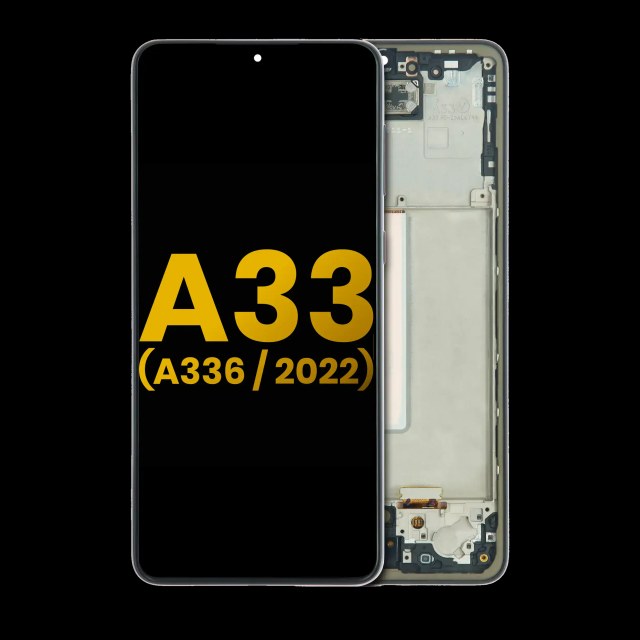 Display LCD completo con Frame per Samsung Galaxy A33 5G (A336 / 2022) (Refurbished) (Nero)
