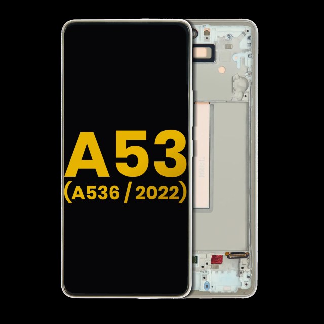 Display OLED completo con Frame per Samsung Galaxy A53 5G ( A536 / 2022) (Refurbished) (Bianco)