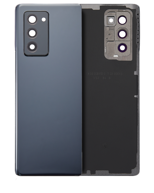 vetro cover posteriore con Vetro fotocamera per Samsung Galaxy Z Fold 2 5G (Mystic Nero)