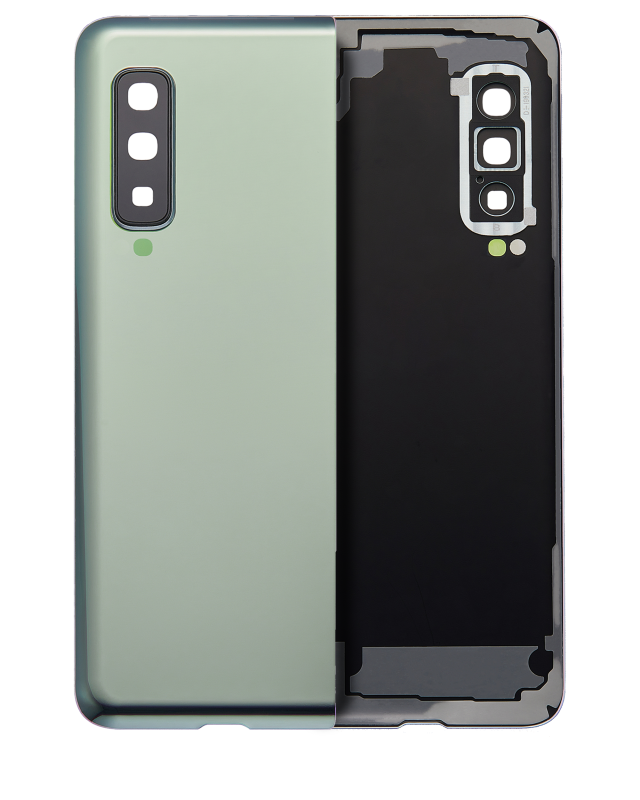 vetro cover posteriore con Vetro fotocamera per Samsung Galaxy Fold 4G (F900) (Space Argento)