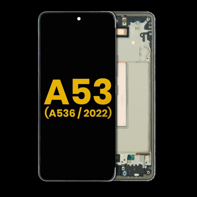 Display OLED completo con Frame per Samsung Galaxy A53 5G ( A536 / 2022) (Refurbished) (Nero)