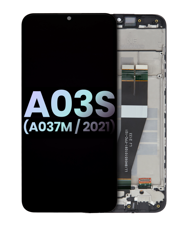 Display LCD completo con Frame per Samsung Galaxy A03s (A037M / 2021) (Single Sim) (Type C Frame) (Service Pack) (tutti i colori)