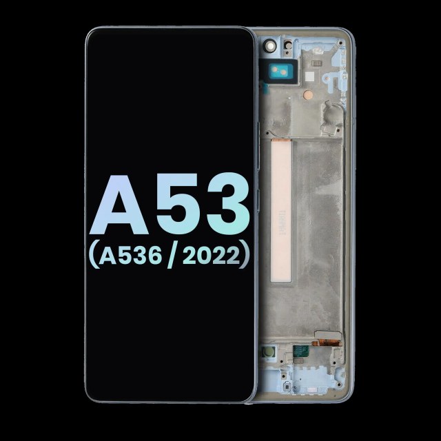 Display OLED completo con Frame per Samsung Galaxy A53 5G (A536 / 2022) (Service Pack) (Blu)