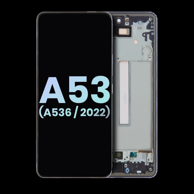 Display OLED completo con Frame per Samsung Galaxy A53 5G (A536 / 2022) (Service Pack) (Nero)
