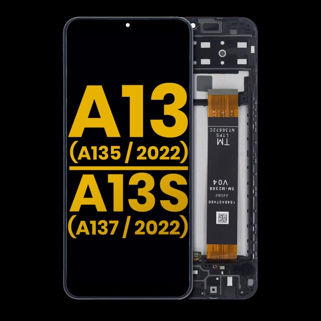 Display LCD completo con Frame per Samsung Galaxy A13 4G (A135 / 2022) / A13s (A137 / 2022) (Refurbished) (tutti i colori)