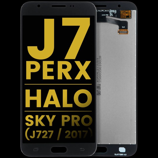 Display LCD completo senza Frame per Samsung Galaxy J7 Perx / Halo / Sky Pro (J727 / 2017) (Refurbished) (Nero)