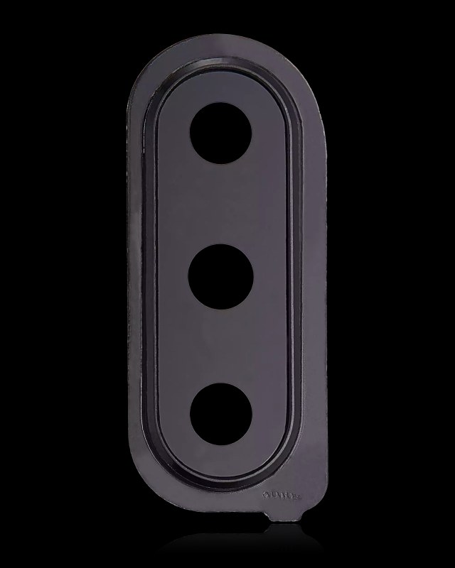 Fotocamera posteriore Vetro esterno e Cover Cornice per Samsung Galaxy M30 (M305 / 2019) (Nero)