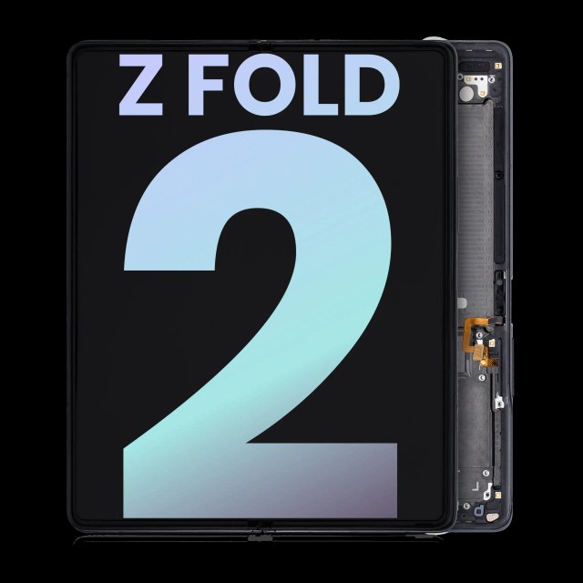Inner Display OLED completo con Frame per Samsung Galaxy Z Fold 2 5G (US e International) (Service Pack) (Mystic Nero)