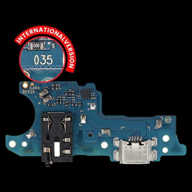 Connettore di ricarica Scheda con jack cuffie per Samsung Galaxy A03 (A035 / 2021) (International Version) (Premium)