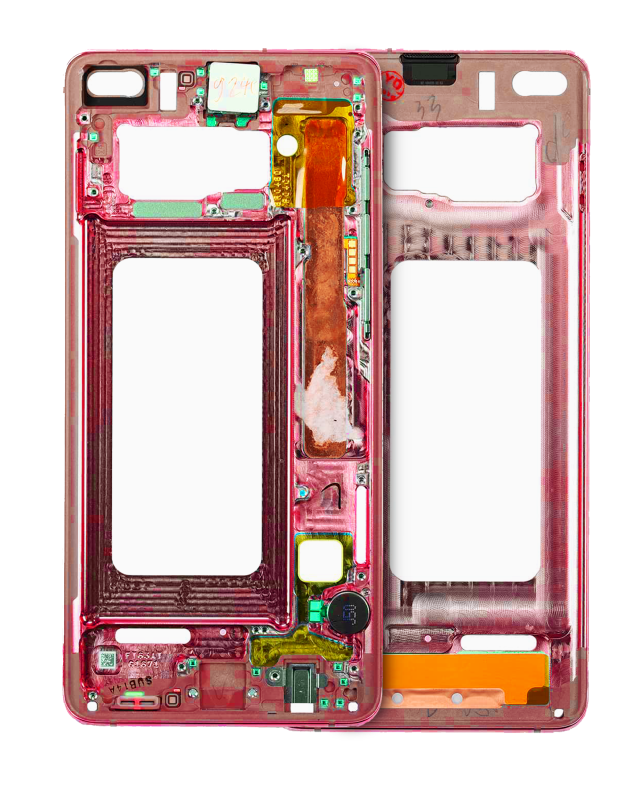 Frame centrale per Samsung Galaxy S10 (con minuteria) (Cardinal Rosso)