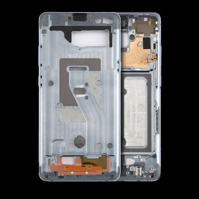 Frame centrale per Samsung Galaxy S10 (con minuteria) (Prism Bianco)
