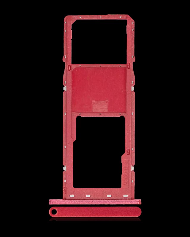Carrellino SIM singola per Samsung Galaxy A03S (A037F / 2021) (Rosso)