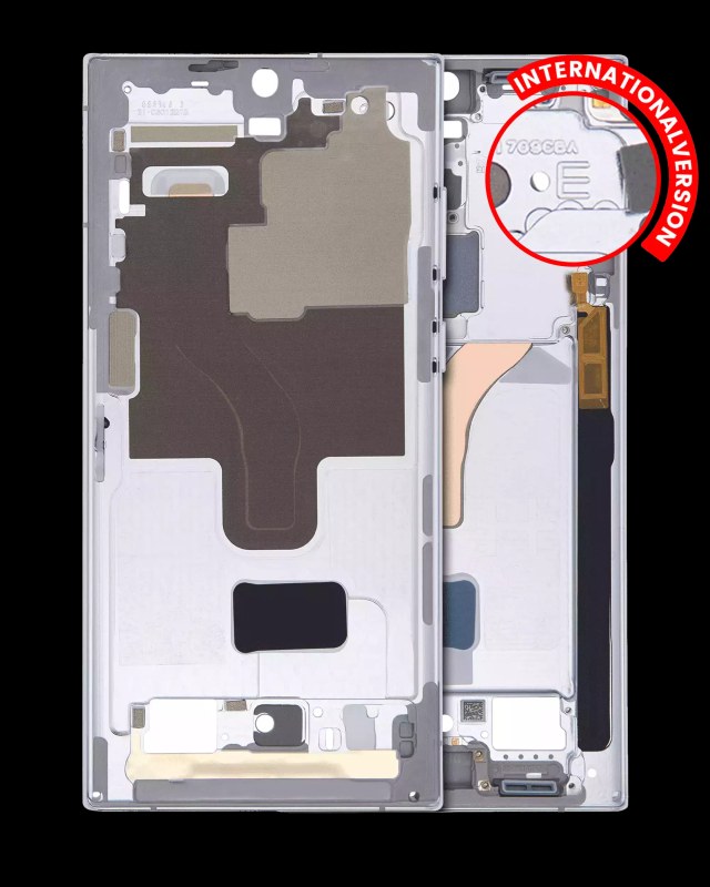 Frame centrale per Samsung Galaxy S22 Ultra 5G (International Version) (Bianco)