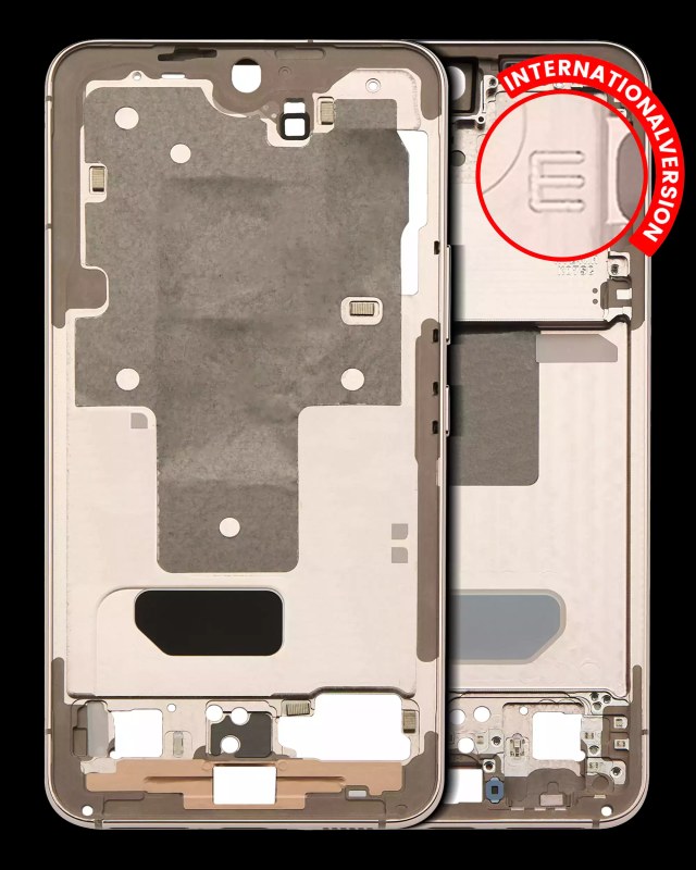 Frame centrale per Samsung Galaxy S22 5G (International Version) (Rosa Oro)