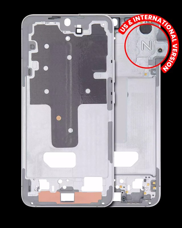 Frame centrale per Samsung Galaxy S22 Plus 5G (US e International Version) (Bianco)