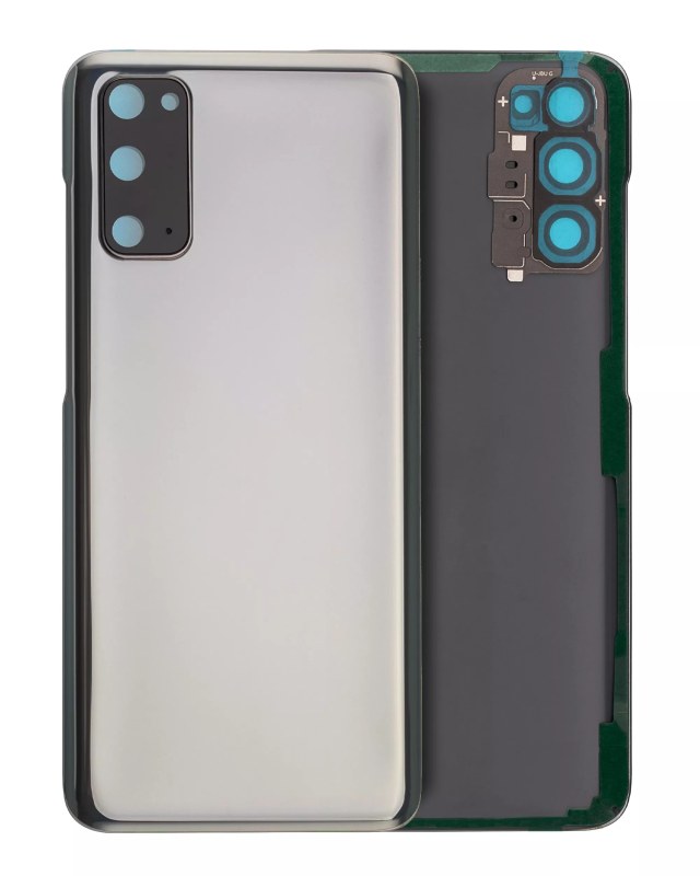 vetro cover posteriore con Vetro fotocamera per Samsung Galaxy S20 5G (Service Pack) (Grigio cosmico)