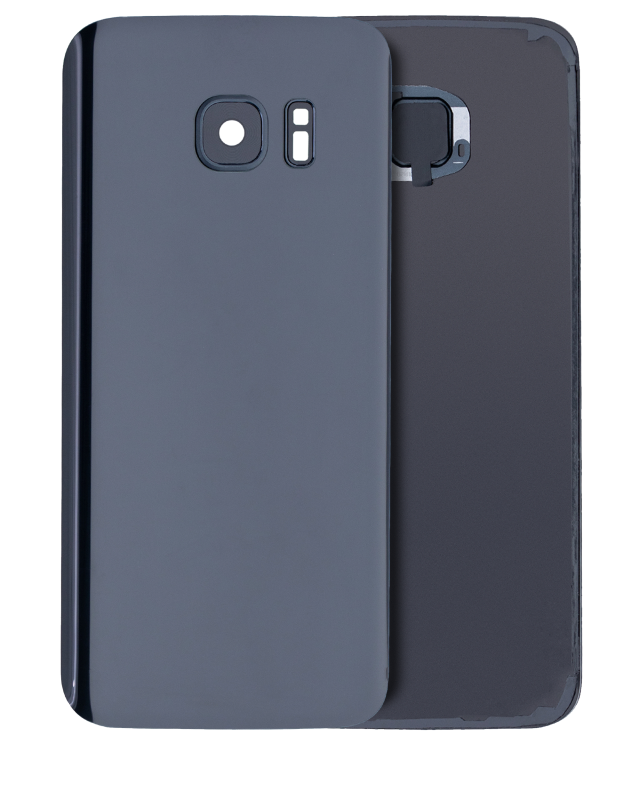 vetro cover posteriore con Vetro fotocamera per Samsung Galaxy S7 (Service Pack) (Nero Onyx)