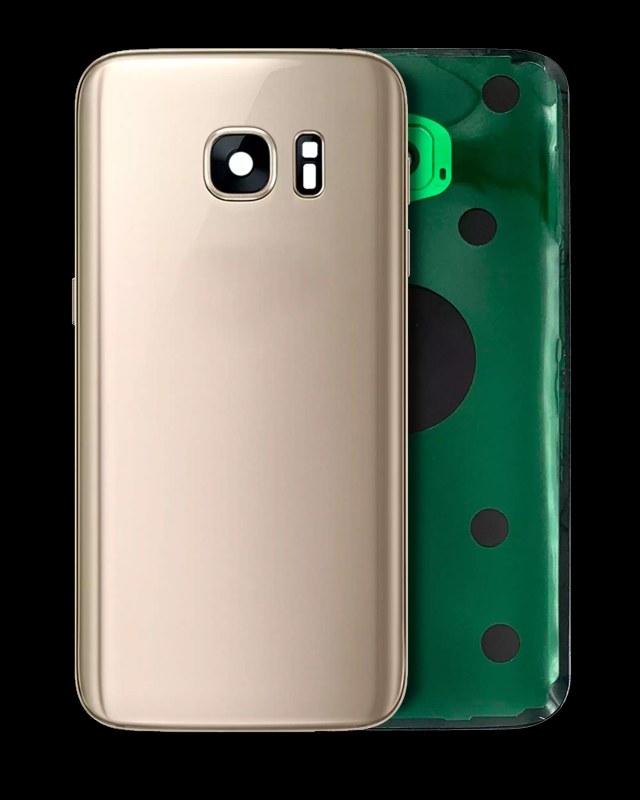 vetro cover posteriore con Vetro fotocamera per Samsung Galaxy S7 (Service Pack) (Oro platino)